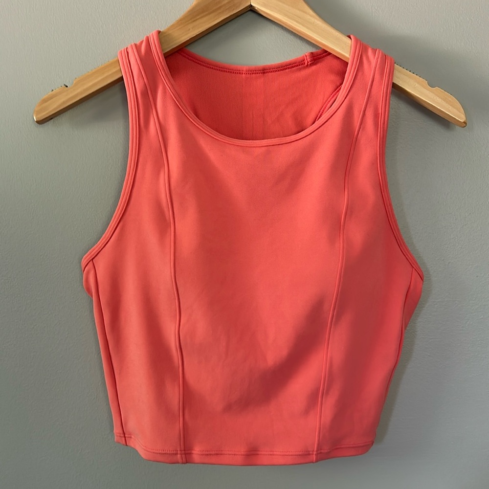 All in Motion High Neck Cropped Tank Sz M